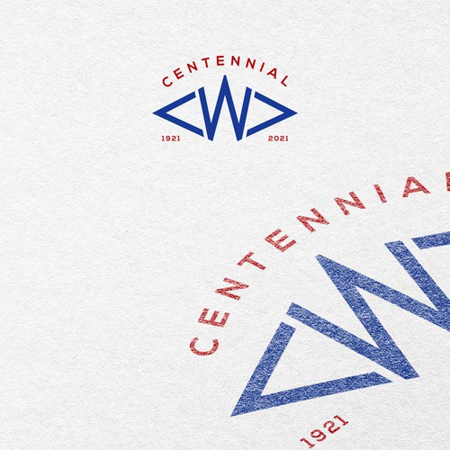 Centennial Anniversary Logo Design réalisé par NABEEL™