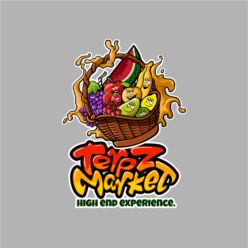 Design a fruit basket logo with faces on high terpene fruits for a cannabis company. Design por Antonius Agung