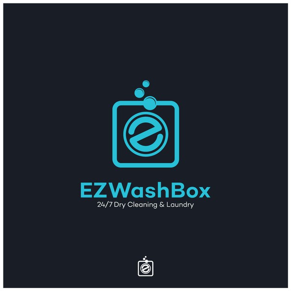 Design by Blinka titled "Logo Winner for EZWashBox"