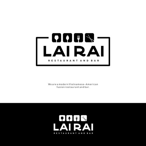 Design an approachable logo for a Vietnamese American fusion restaurant and bar - Lai Rai Design by anata.sholeha