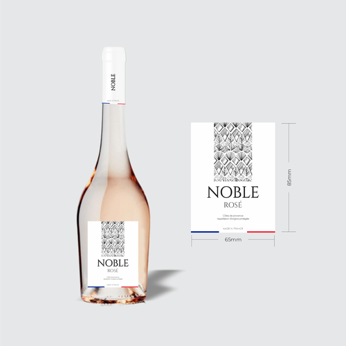 Rose Wine Label Design by nowgrid