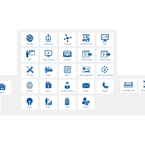"Icondesign für interne Onlineplattform" ganador Icono o botón por MANVI