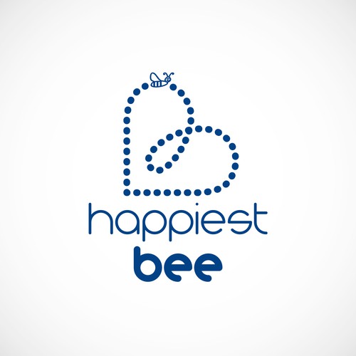 Design a cute, happy logo for Happiest Bee. Design réalisé par BRANDPIT