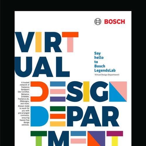 Flyer design for BOSCH; progressive service offering Design by Muhammad Shahrooz