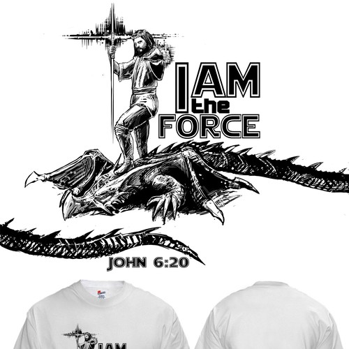 Jedi Jesus t-shirt Design by ZacharyDB