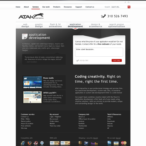 Interactive Services Agency Web Redesign - Award Winner Wanted Design by Netraam