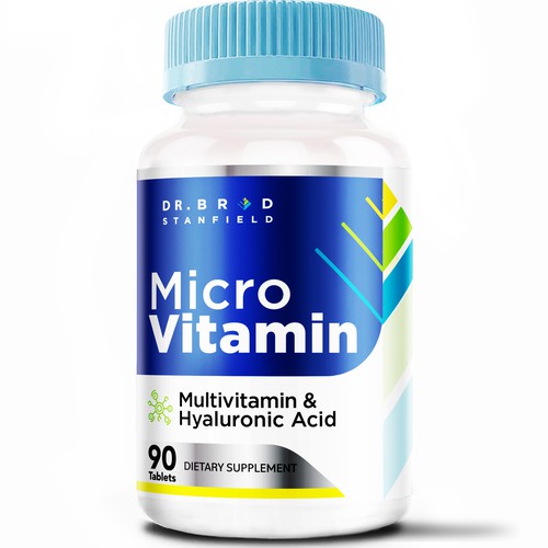 We Need a Vibrant and Scientifically-Inspired Label Design for MicroVitamin Design by agooshe