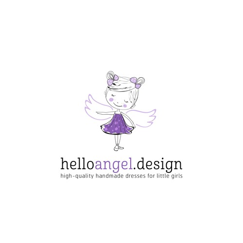 Design fun branding pack for little girl's dress brand (logo, biz card, clothing tag, shopping bag)-ontwerp door nemax