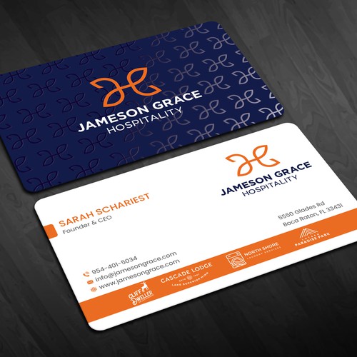 Create a modern and clean business card for a parent company with 4 subsidiaries Design by Lvana_art©