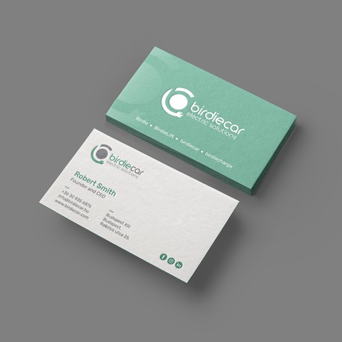 business card for company called birdie Design by muaz™