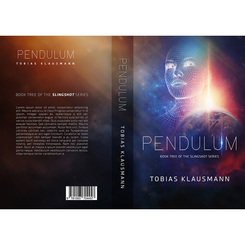 Book cover for SF novel "Pendulum" Réalisé par LMess