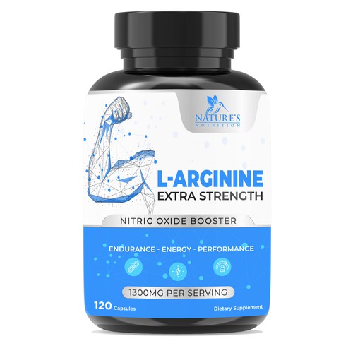 Powerful L-Arginine Capsules Design Needed for Nature's Nutrition Design by EsoWorld