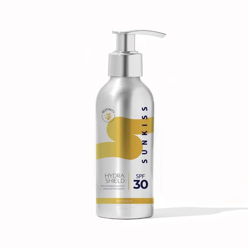 Luxury Sunscreen Label Design by Yachi Studio