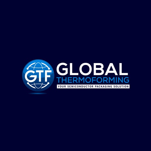 GTF Semiconductor packaging logo Design by 369 Design