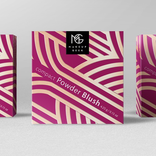 Makeup Geek Blush Box w/ Art Deco Influences Design by bcra
