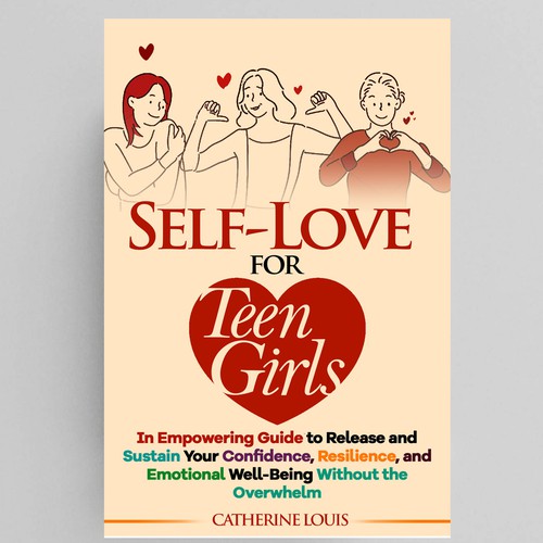 colorful cover to appeal to teen girls and their self-esteem Design by COMGUYZ