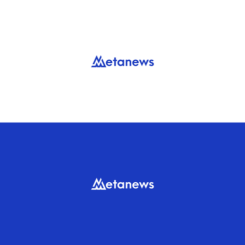 Design a logo for a web3 News platform called MetaNews Design by VNGNC ♛
