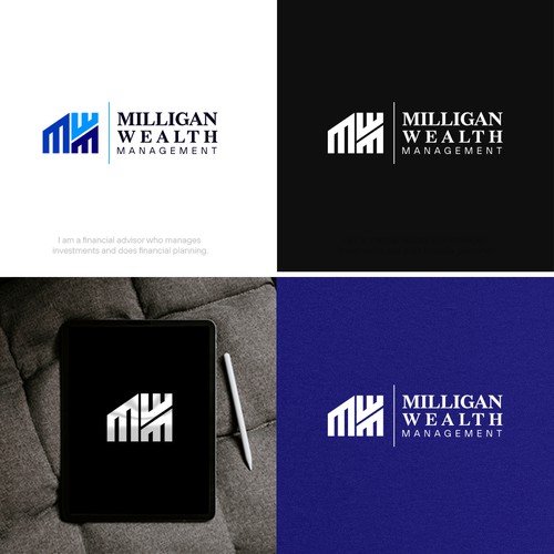 Simple elegant logo to attract clients for wealth manager Design by Wajahat_designs