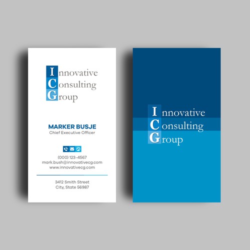 ICG Business Cards Design by Shila Rani Das