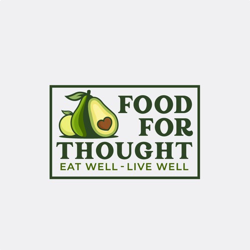 Fresh, Playful Island-Inspired Logo for Food For Thought – Organic Café & Market in the Florida Keys Design by norzone