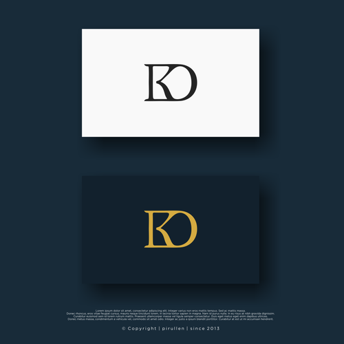 KD Monogram Logo Design by manu_art