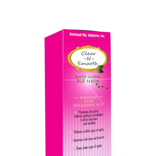 Face Serum Box Design Design by bow wow wow