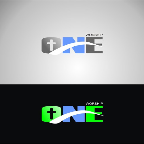 logo for ONE Worship Design by Debyvissatria
