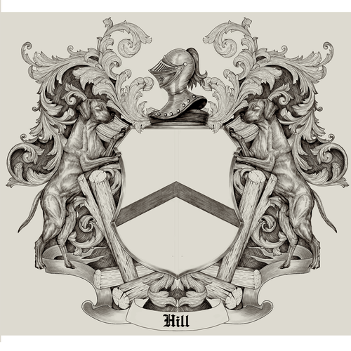 Family Crest Tattoo Design-ontwerp door Jezzus