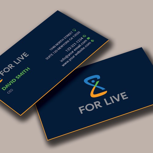 Design a suitable business card for 'For Life' Design by Allin1 design