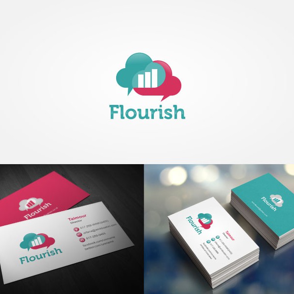 Design by Lucca Design titled "Logo concept for Flourush"