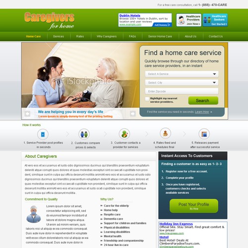 Design di caregiversforhome.com needs a new website design di Debayan Ghosh