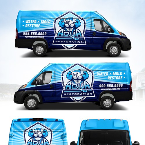 Sharp van wraps Design by DuhaCreative