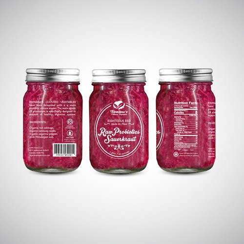 Uniquely fermented - colorful raw, probiotic, sauerkraut made on Maui, Hawai’i Design by NM17