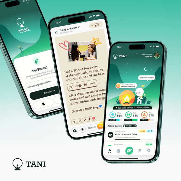 Design by sorene titled "Tani App Design"