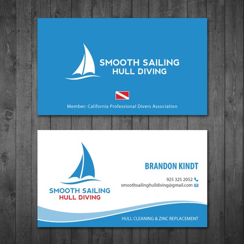 Create A Business Card For An Underwater Boat Cleaning Service Business Card Contest 99designs