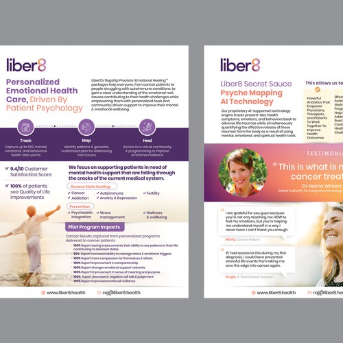 Design a clean, beautiful flyer about our Mental Health company Design by Dzine Solution