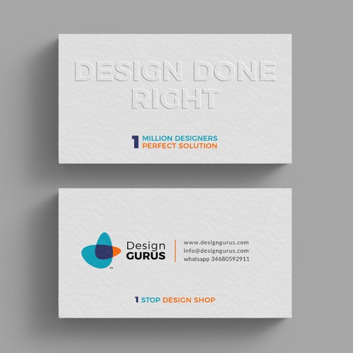 Business Card for DesignGurus.com Design réalisé par IK_Designs