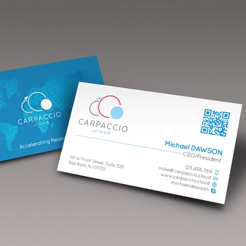 Give more muscle to research with graphic ID for CARPACCIO.cloud Design by kendhie