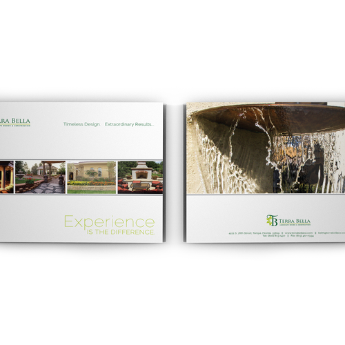 Create an upscale brochure for Terra Bella Landscape Architecture Design by Bovan