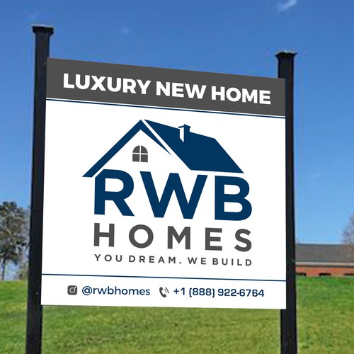 Signage for Luxury Home Builder Design by radhekrishna