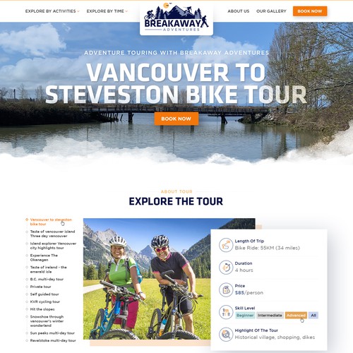 Design a website for outdoor adventure travel company Design by Jasmin_A (AMPLE)