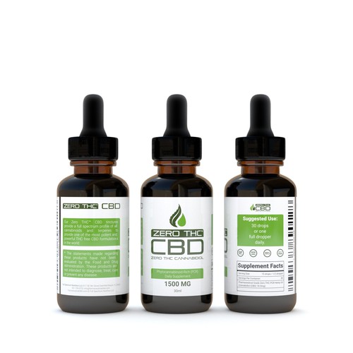 Label for CBD Tincture / +other products post contest | Product label ...