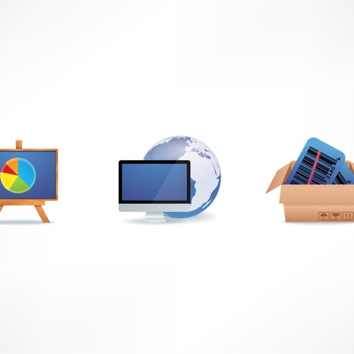 Help Us With 3 Fresh New Website Service Icons! Design by Logovski Design