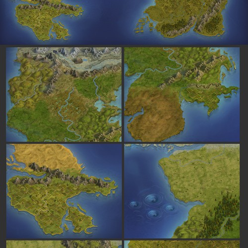 blank fictional world maps