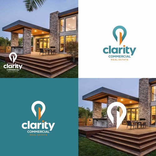 Logo + Brand Guide for Clarity Commercial Real Estate Design by Brain.co