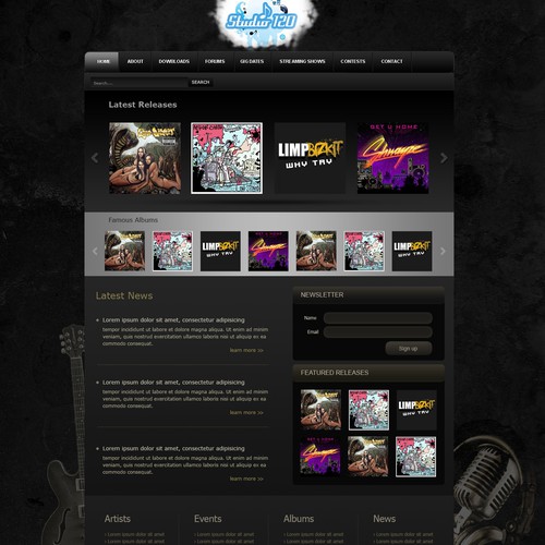 Help Studio120 with a new website design Diseño de nota damianidi