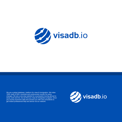 Global visa & immigration platform needs a LOGO. Design by Vanessa Bañares