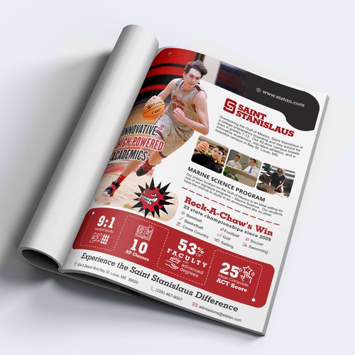 We need a stunning full page magazine ad for our school Design by 99kreative