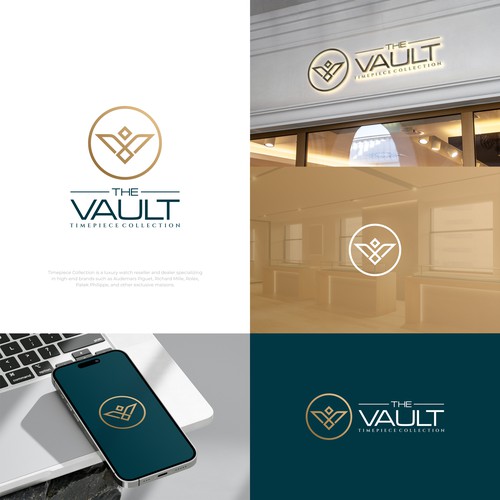 The Vault | Timepiece Collection Logo Contest Design by DA♕NU