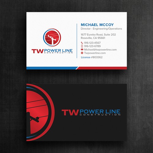 Business Card for a high voltage company Design by Felix SH